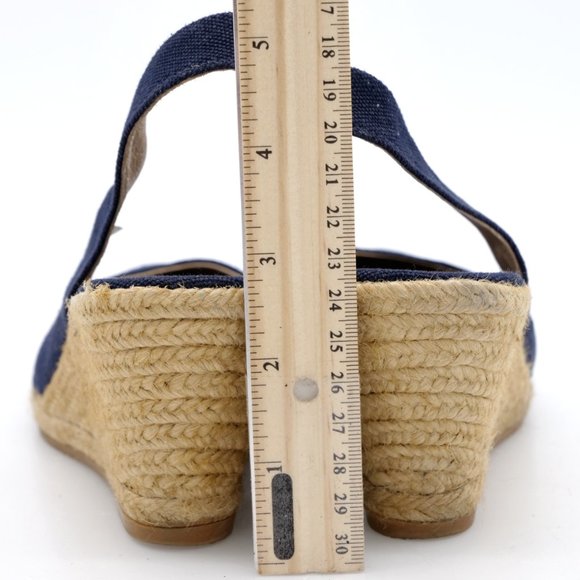 Viscata Womens Blue Wedge Heel Slingback Sandals - Picture 8 of 9